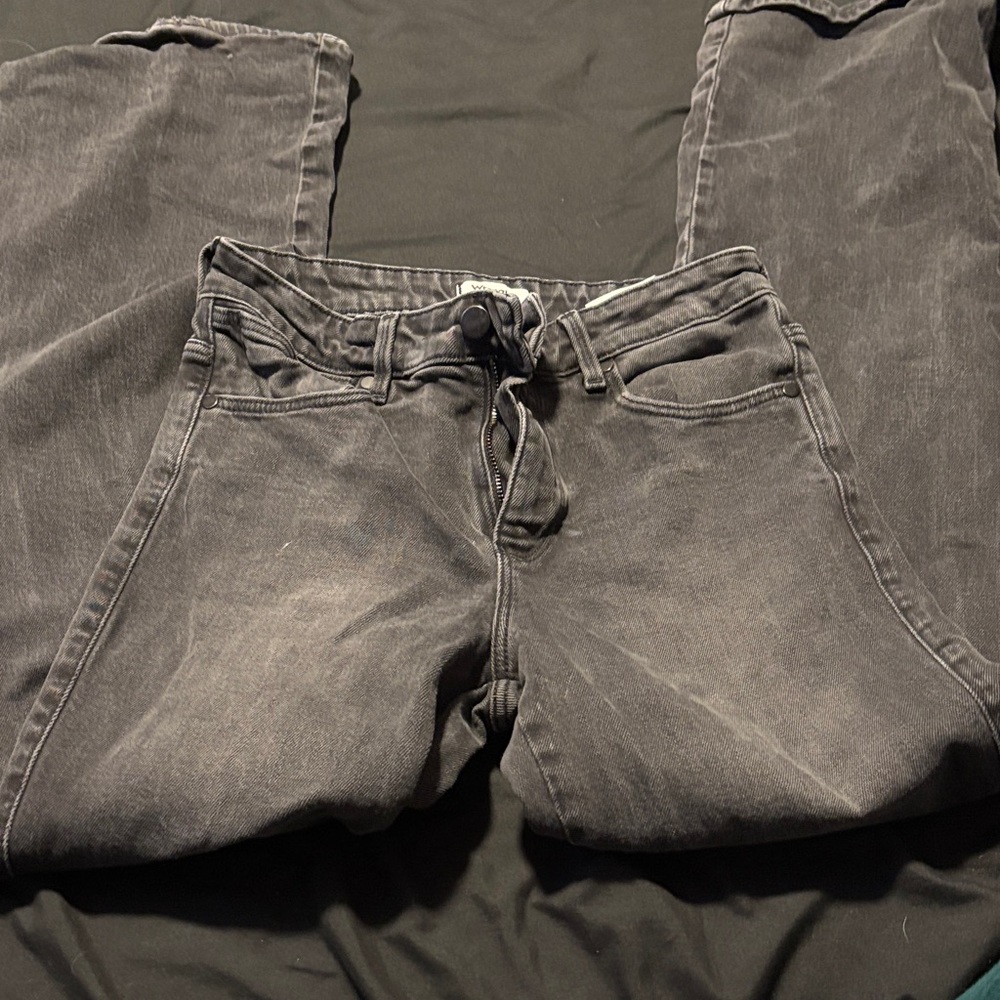 Wrangler Women's Charcoal Straight Leg Jeans